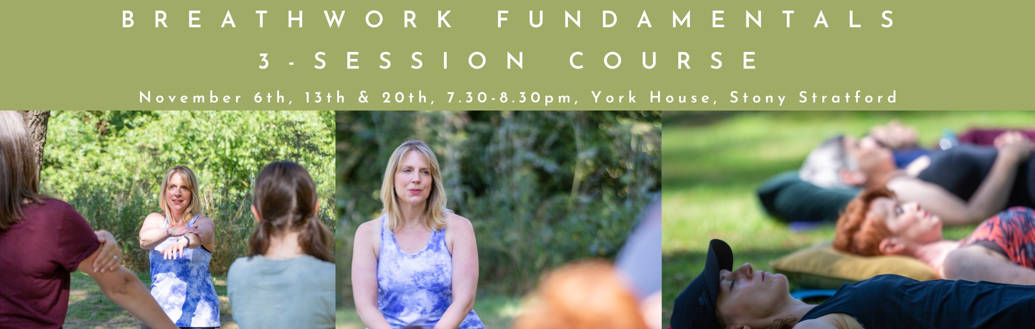 Breathwork Fundamentals -a three session course