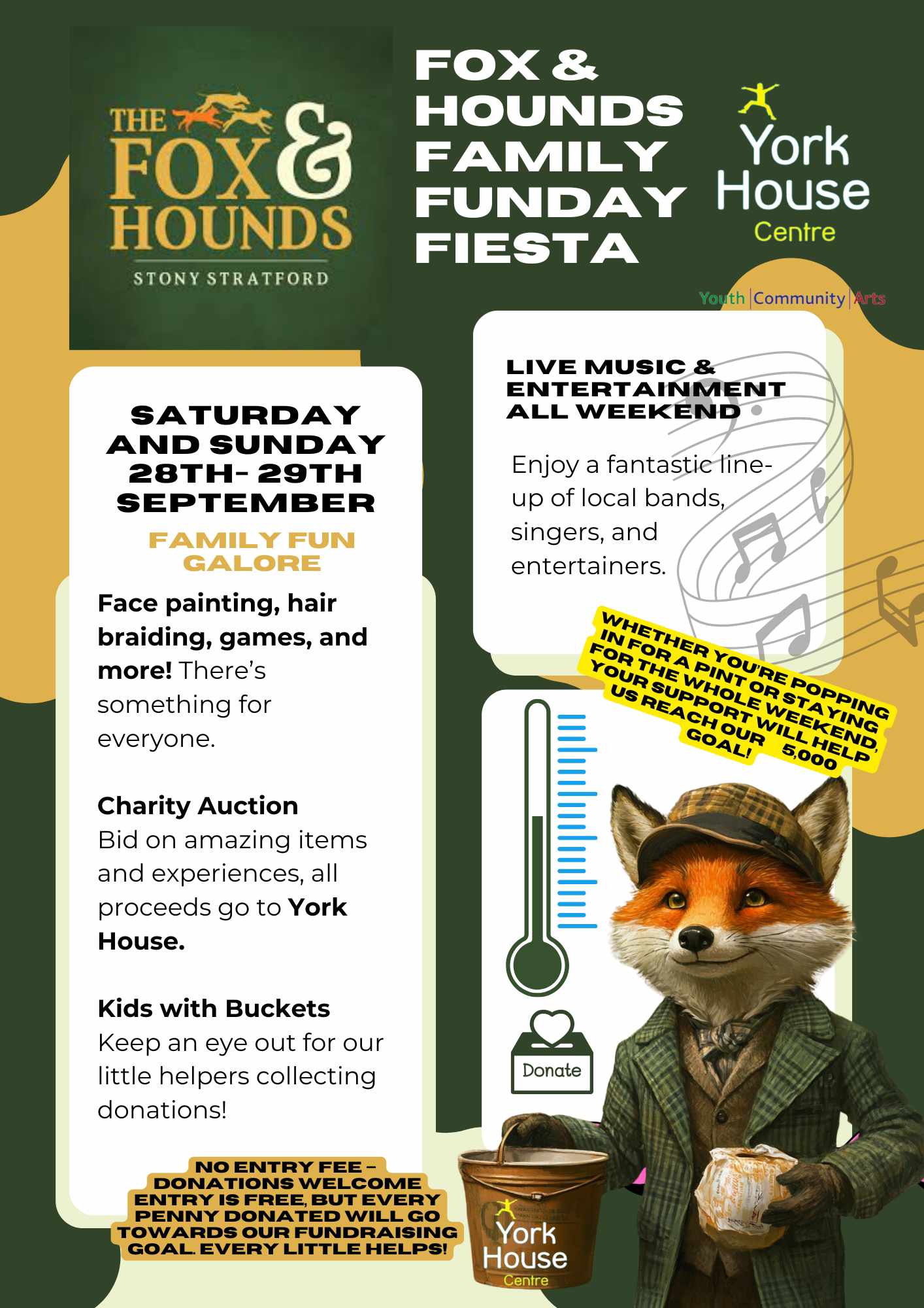 Fox & Hounds Family Funday Fiesta fundraiser for York House