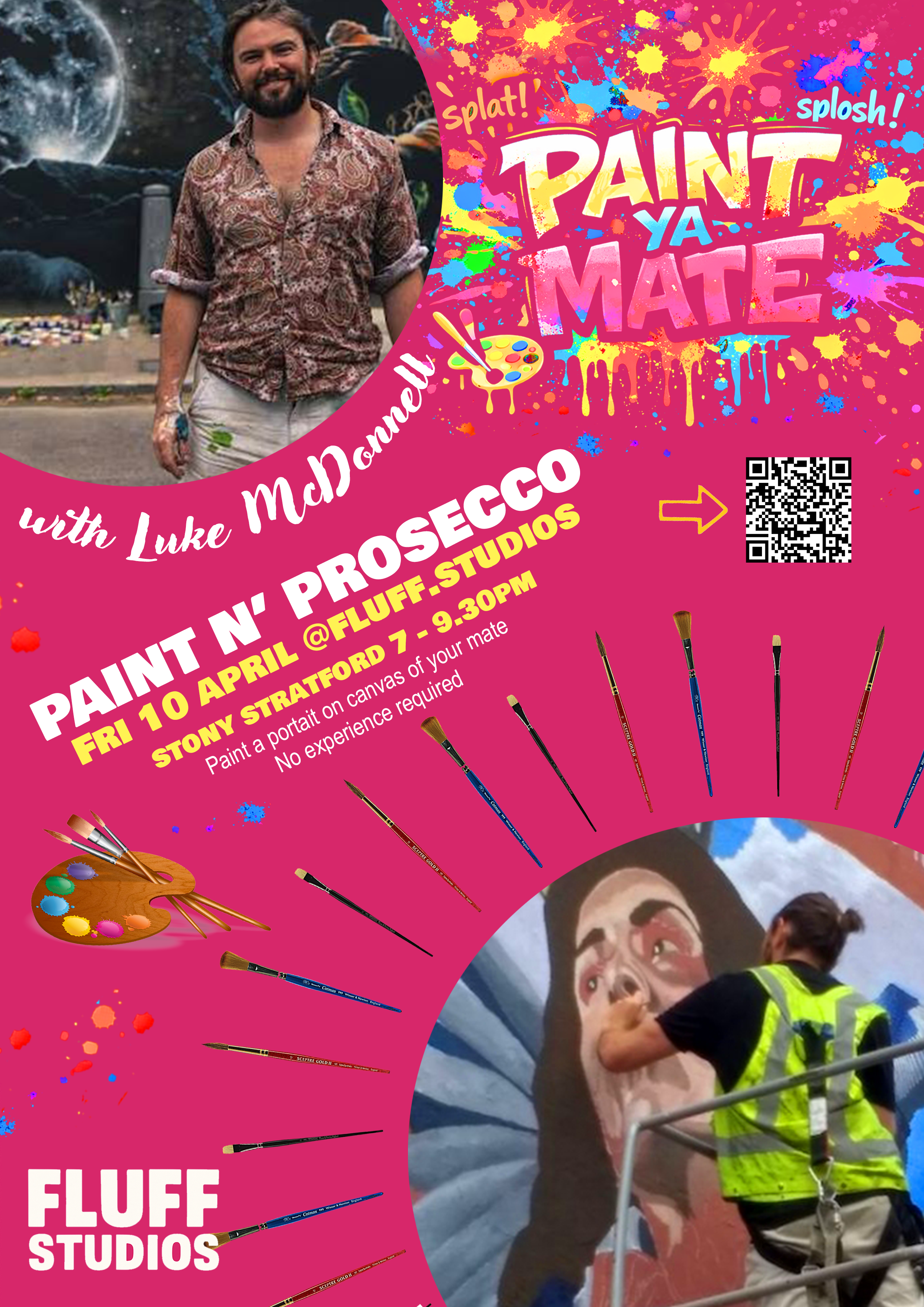 PAINT YA MATE Workshop with artist Luke McDonnell