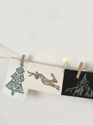 Lino-print Christmas Cards workshop